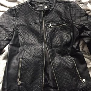Coffee Shop Kids Faux Leather Jacket